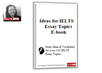 Liz’s Ideas for IELTS Essay Topics E-book
