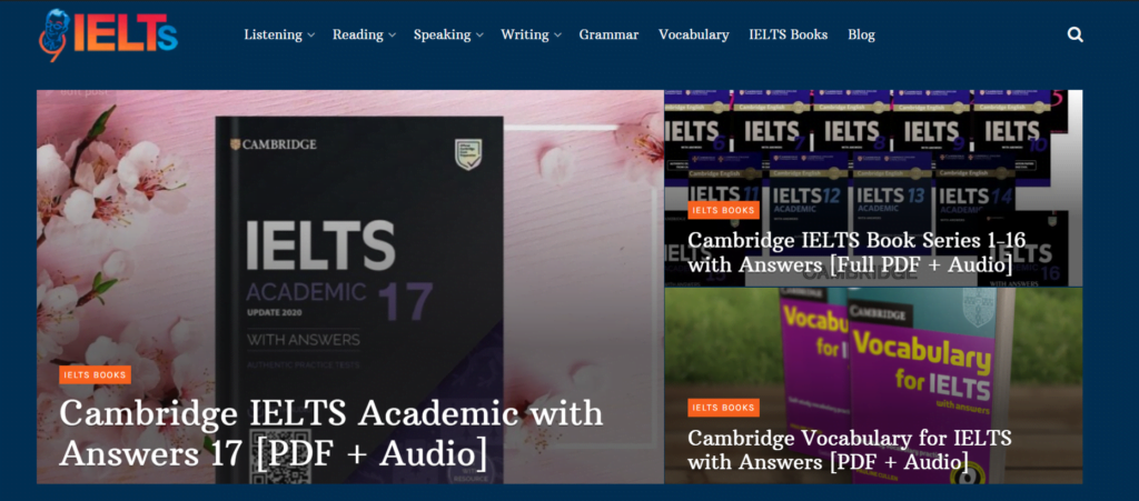 9IELTS - Awesome IELTS Website for Self-study