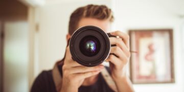 Describe a photograph in your home