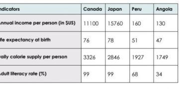 social-and-economic-indicators-for-four-countries