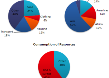 Data on the spending and consumption of resourses