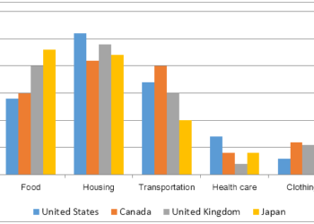 Expenditures for five major categories in 2009