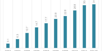 Internet users in Vietnam from 2003 to 2012