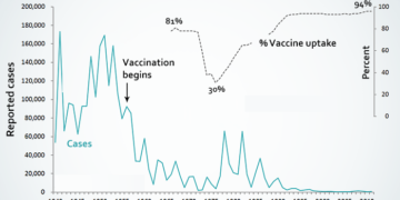 The impact of vaccinations on the incidence of whooping cough a childhood illness