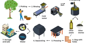 the production of olive oil