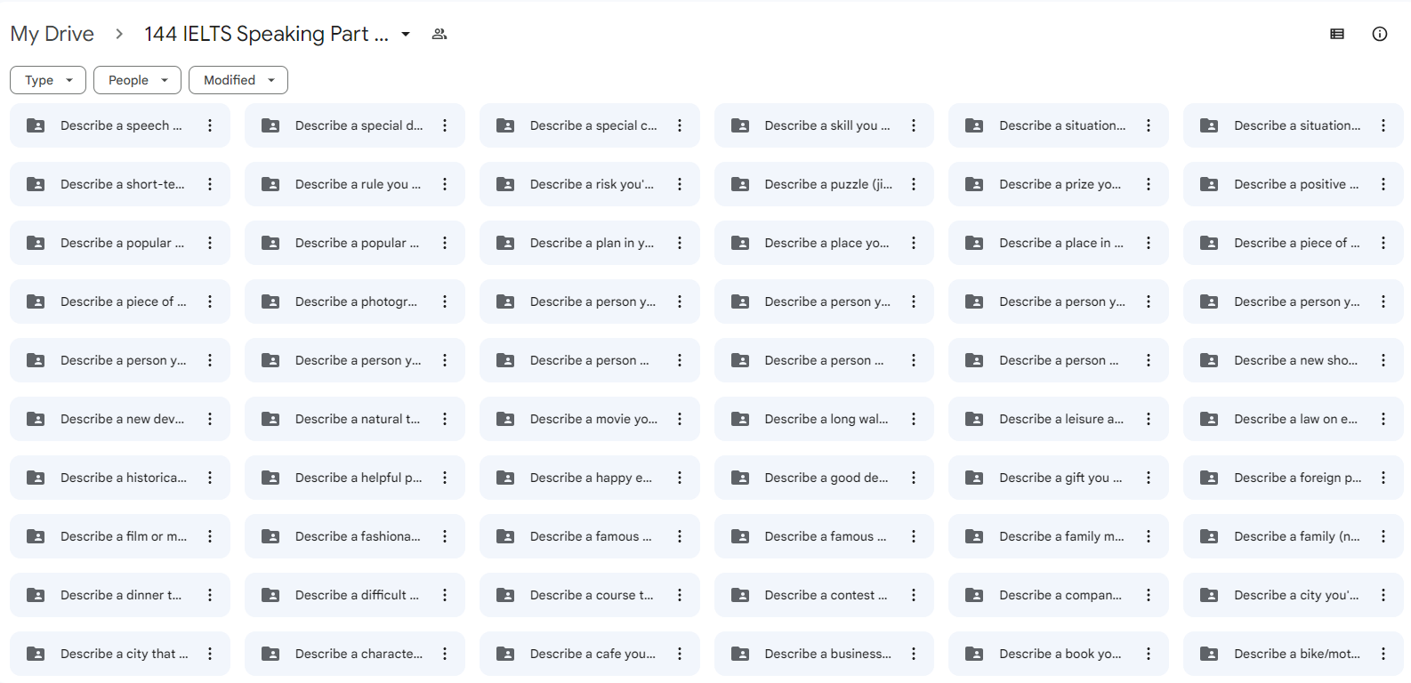 144 IELTS Speaking Part 2 Samples + Audio